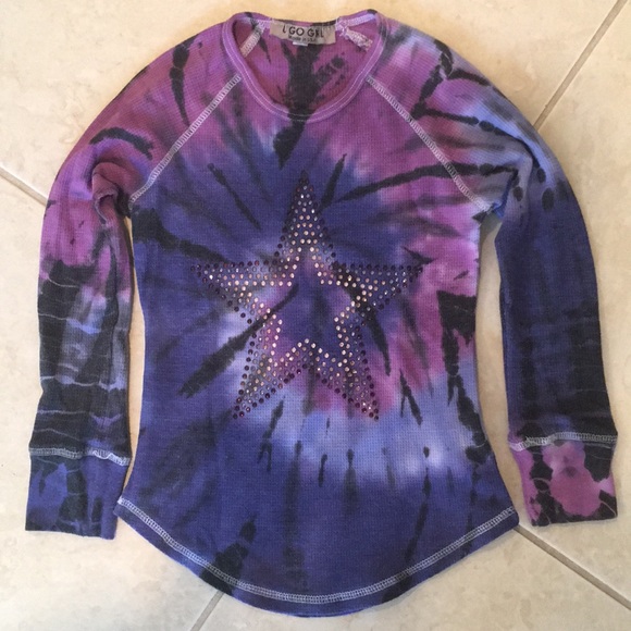 U Go Girl Other - U GO GIRL Tie Dye Rhinestone Star Shirt Top